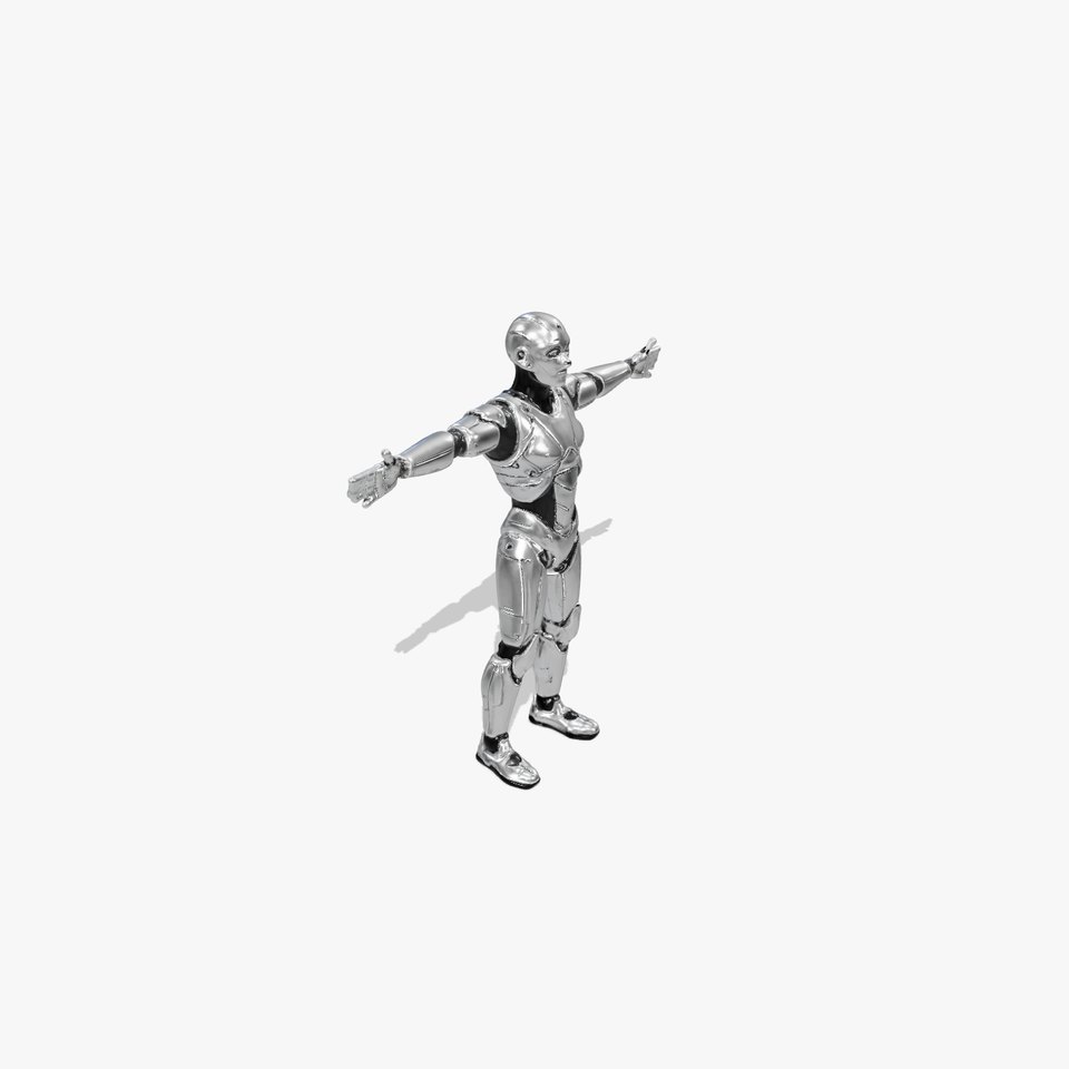 Futuristic Android Model Pack with Articulated Joints